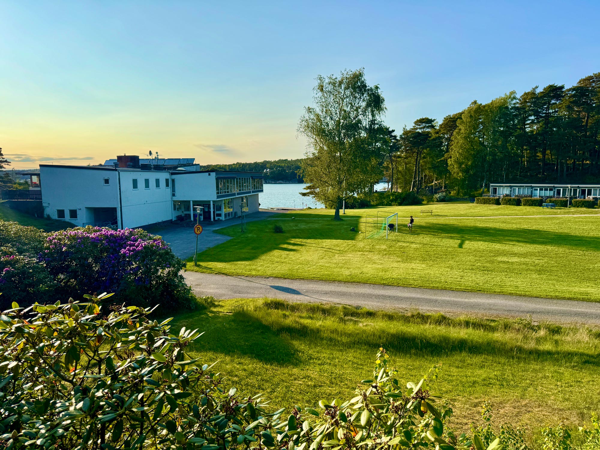 Utsikten över området Hällestrand